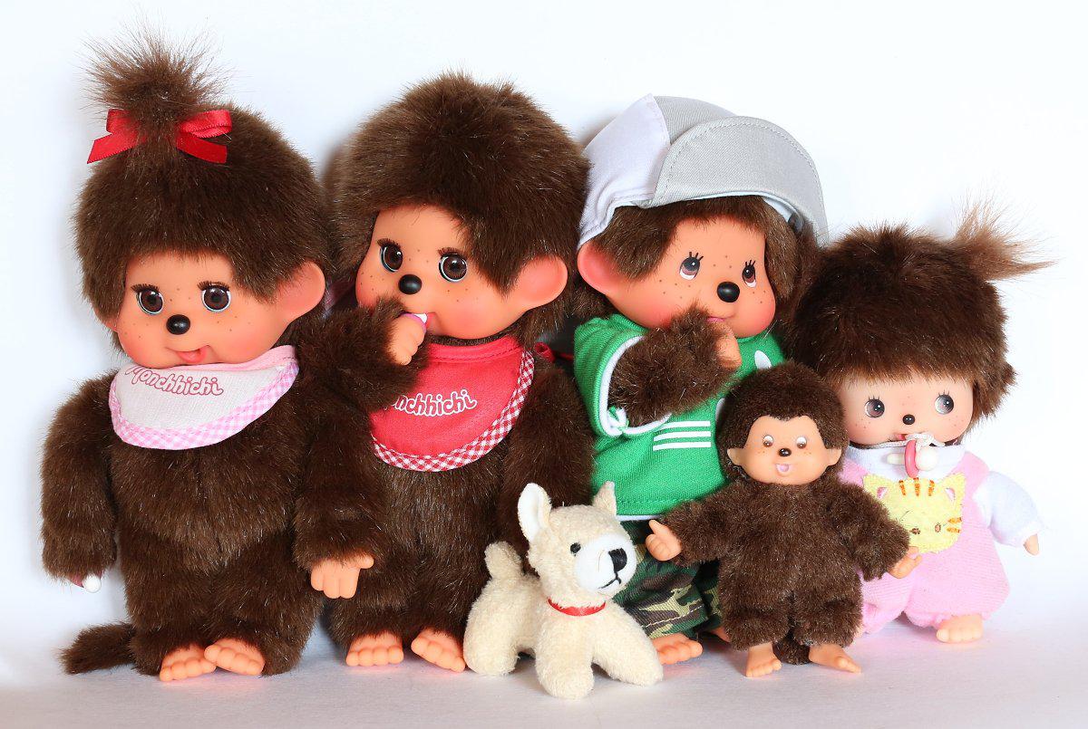 Monchhichi (Мончичи), 5 забавных обезьянок. 