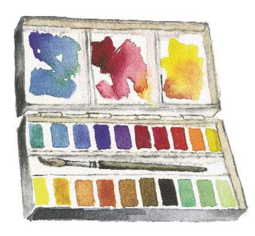 Основные цвета в акварели: первичные, вторичные, третичные цвета