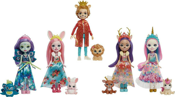 Набор из 5 кукол Royal Enchantimals, включая льва!